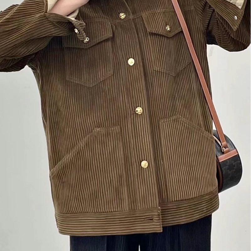 💖Celine 老花款 月餅包💖 近新 美包 極少用-11