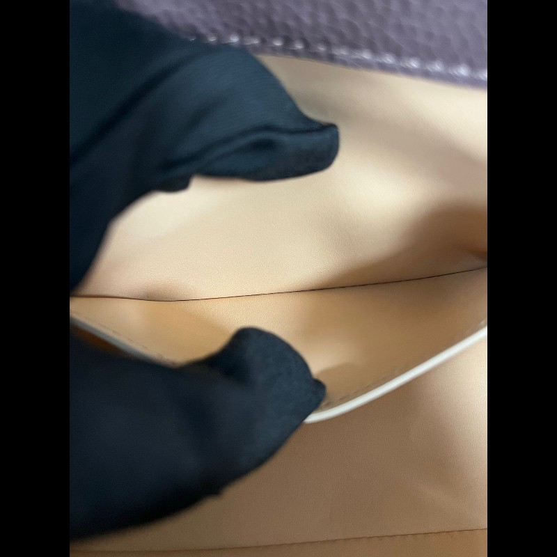 Moynat Gaby 
莫奈  煙灰紫金扣手提包-15