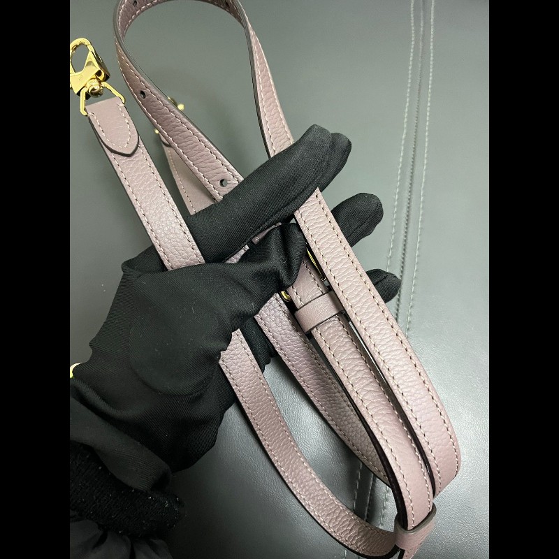 Moynat Gaby 
莫奈  煙灰紫金扣手提包-16