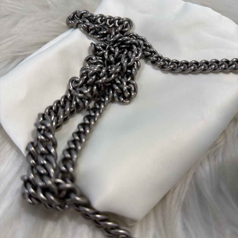 Gucci酒神WOC翡翠綠 綠水晶鏈條可拆-16