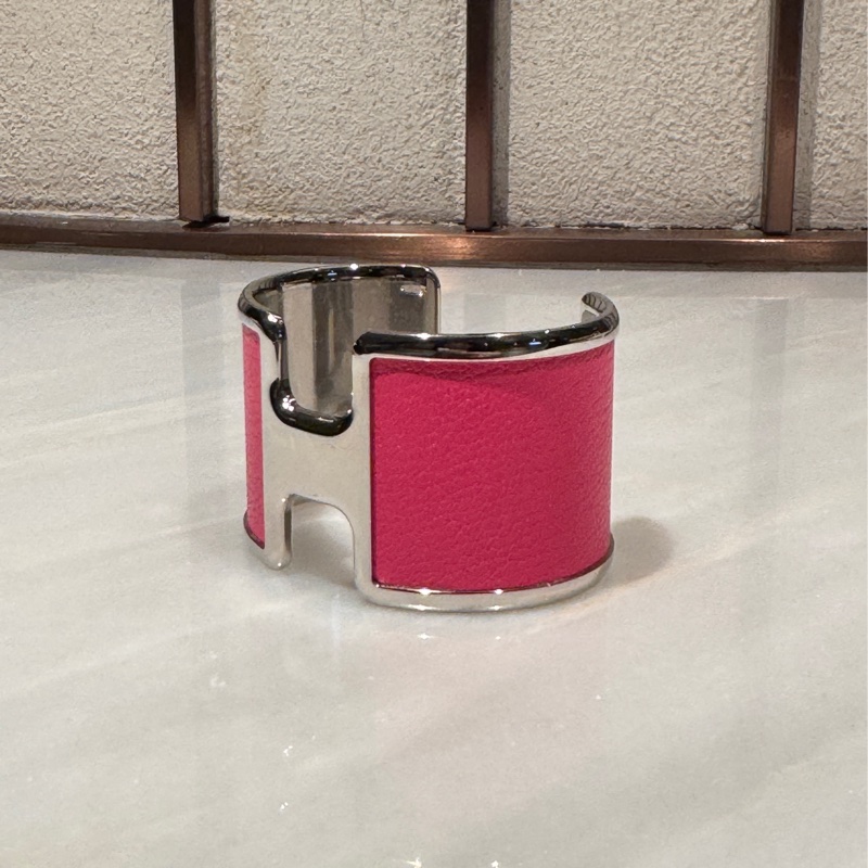 【超級低價】99新 Hermes 愛馬仕H扣手鐲 經典寬版-3