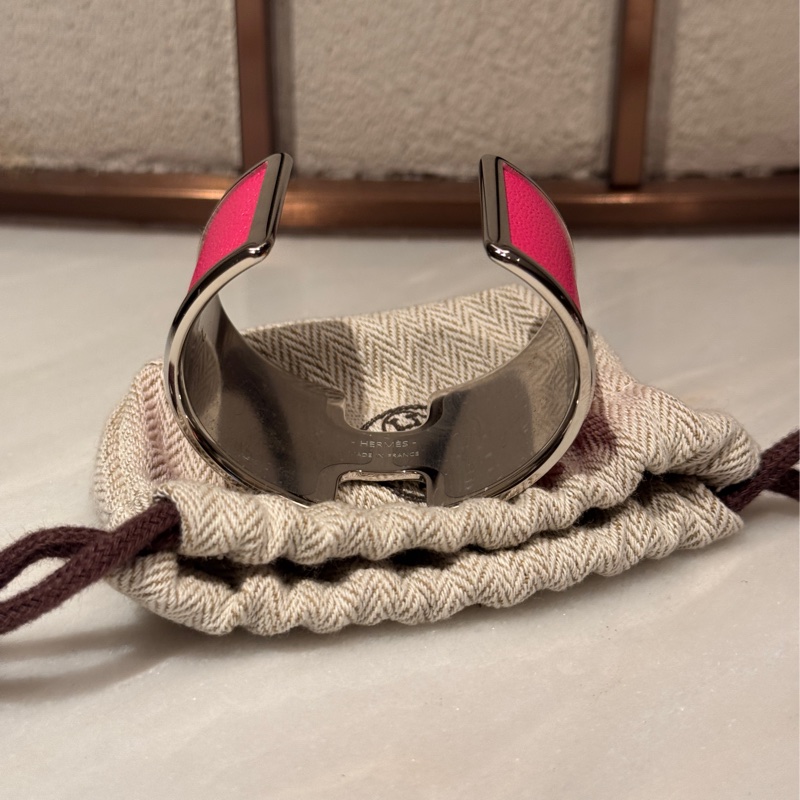 【超級低價】99新 Hermes 愛馬仕H扣手鐲 經典寬版-9