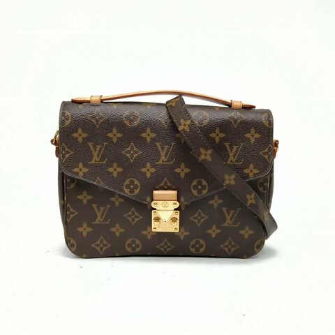 LOUIS VUITTON MetisPochette郵差包老花PVC金扣2016肩背包