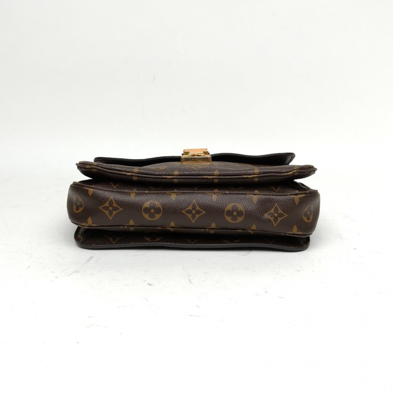 LOUIS VUITTON MetisPochette郵差包老花PVC金扣2016肩背包-4