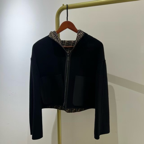 Fendi經典兩面穿短外套40碼