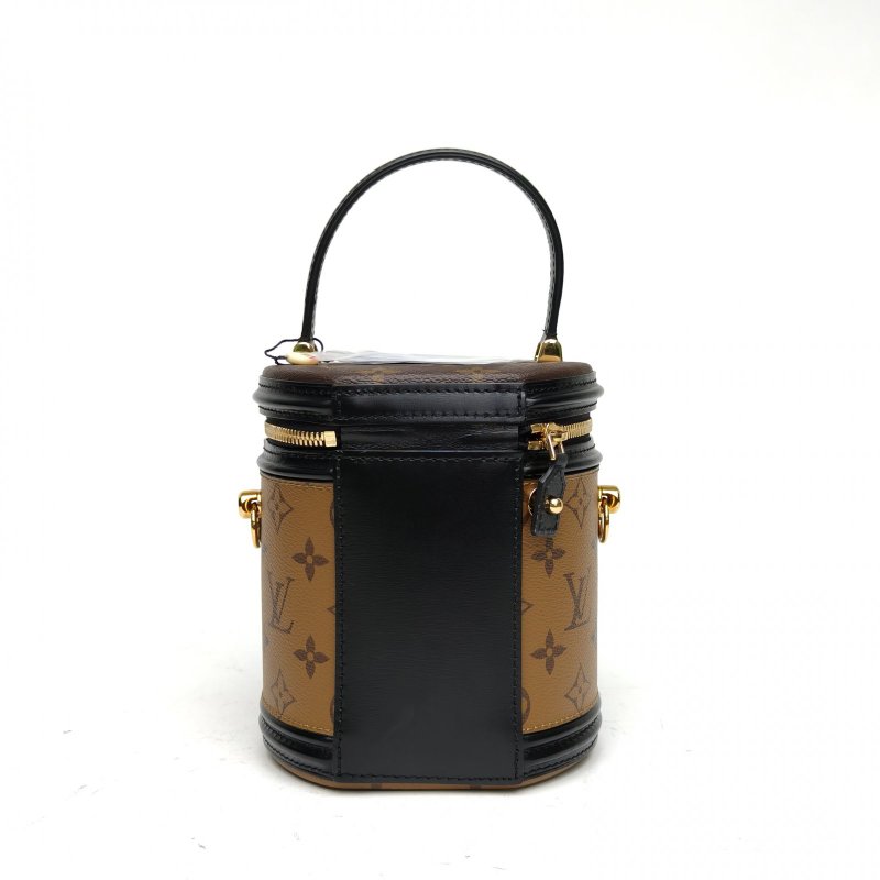 LOUIS VUITTON CANNES圓桶包拼色PVC2020老花肩背包-2