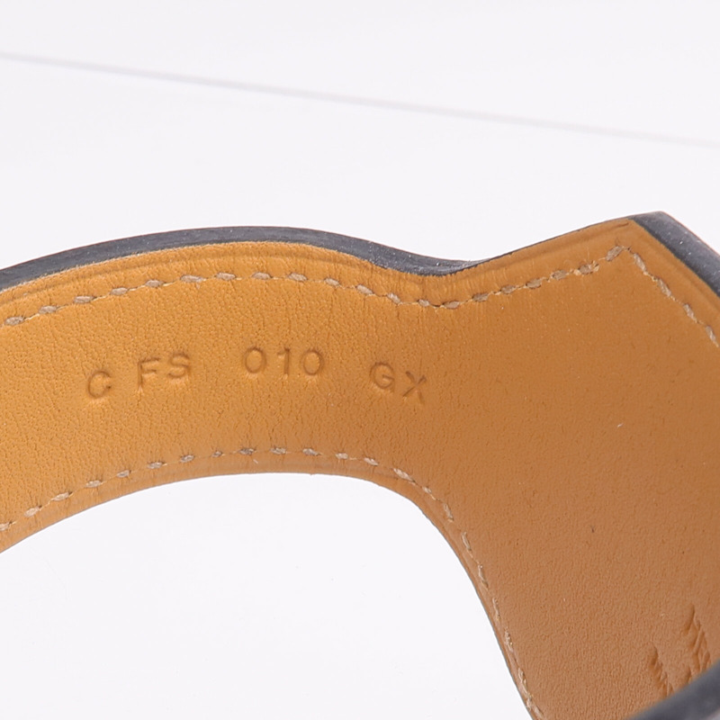 HERMES Evercolor皮革Jet Lag Tour Wrap Bracelet手鐲Rouge H-6