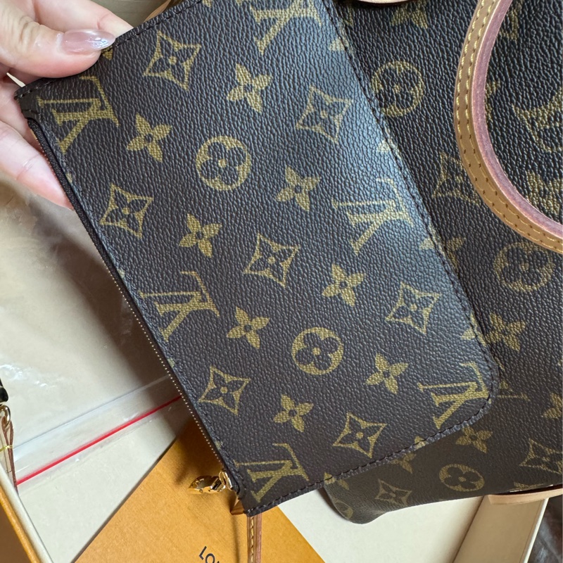 Lv neverfull pm 稀有款 小款 子母-9