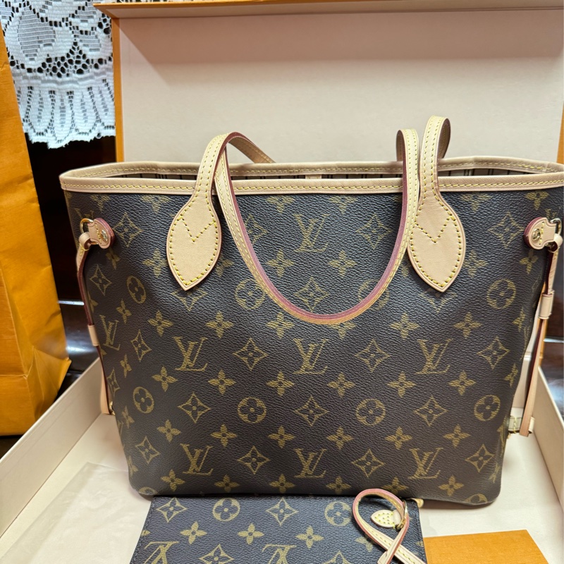 Lv neverfull pm 稀有款 小款 子母-16