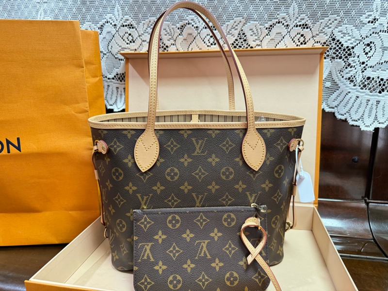 Lv neverfull pm 稀有款 小款 子母-22