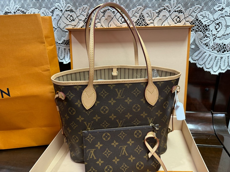 Lv neverfull pm 稀有款 小款 子母-26