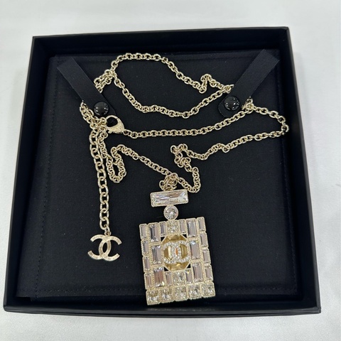 Chanel香奈兒24C香水瓶毛衣鏈項鍊 全新