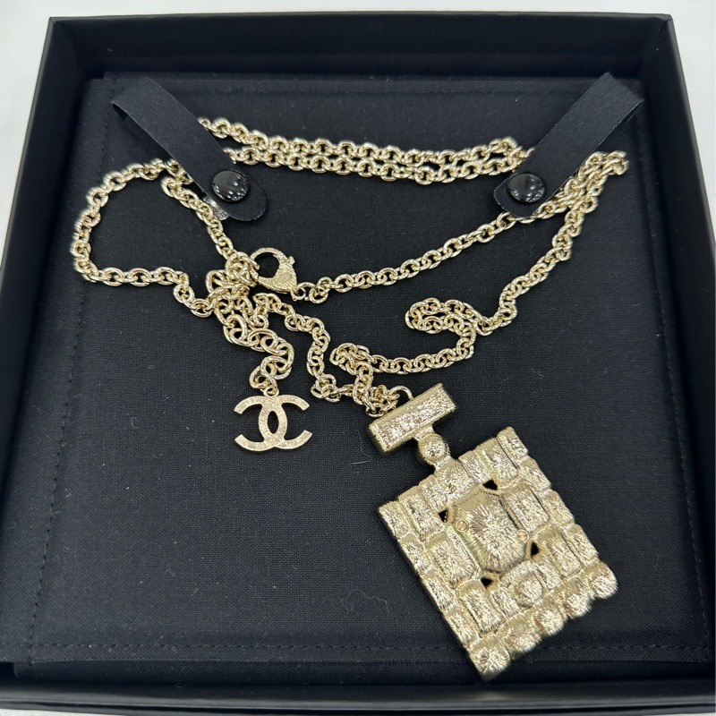 Chanel香奈兒24C香水瓶毛衣鏈項鍊 全新-1