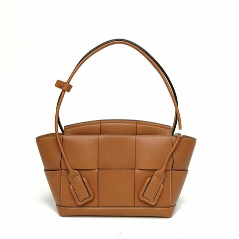 BOTTEGA VENETA Arco小號22焦糖色牛皮肩背包