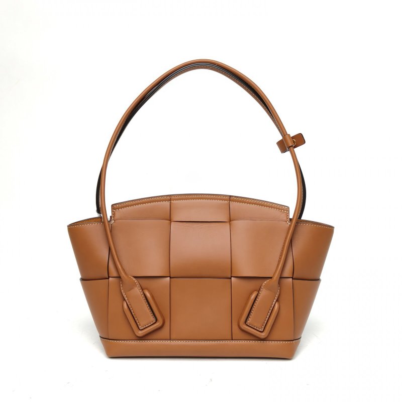 BOTTEGA VENETA Arco小號22焦糖色牛皮肩背包-2