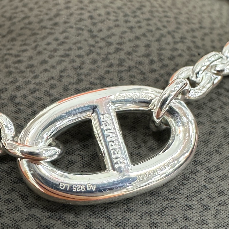 Hermes愛馬仕 豬鼻子手鍊 LG 碼 閒置-3