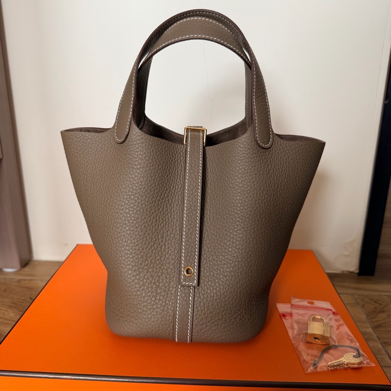 Hermes picotin 18 大象灰 菜籃子-1