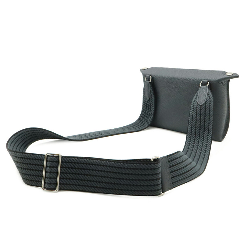 愛馬仕 Hermes Vide Poche H Evelyne 肩包 Togo 灰色 Misty Grey W Stamp-2