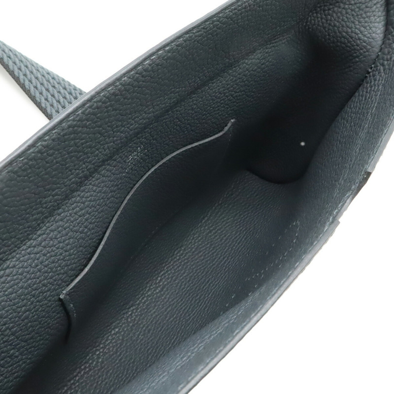 愛馬仕 Hermes Vide Poche H Evelyne 肩包 Togo 灰色 Misty Grey W Stamp-6