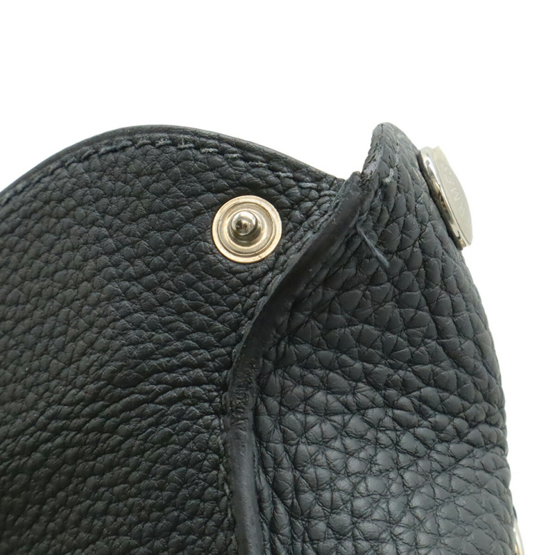愛馬仕 Hermes Vide Poche H Evelyne 肩包 Togo 灰色 Misty Grey W Stamp-7