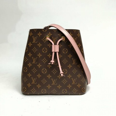 LOUIS VUITTON NÉONOÉ水桶包中號26粉色內裏老花PVC金扣2020肩背包