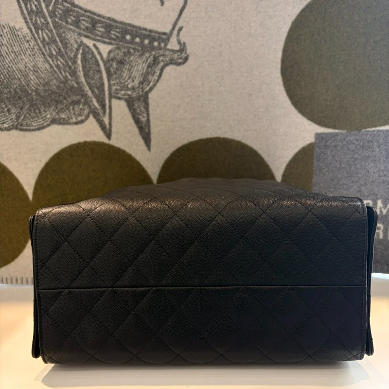 CHANEL 大HOBO肩背 黑色 晶片款-4