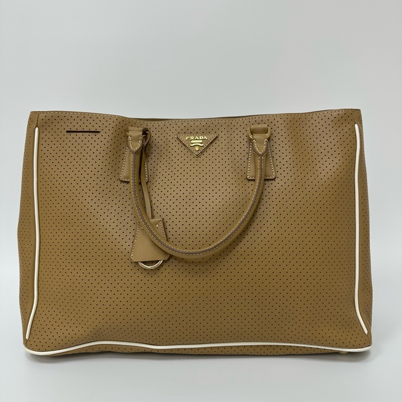 【赫蒂國際精品】PRADA 普拉達Saffiano Fori 托特包 vintage-2