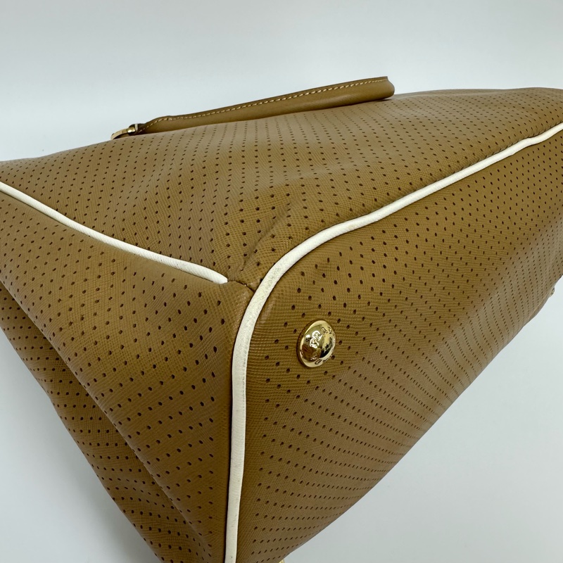 【赫蒂國際精品】PRADA 普拉達Saffiano Fori 托特包 vintage-7