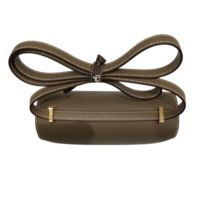 HERMES 愛馬仕 MINI CONSTANCE 大象灰 金扣-4