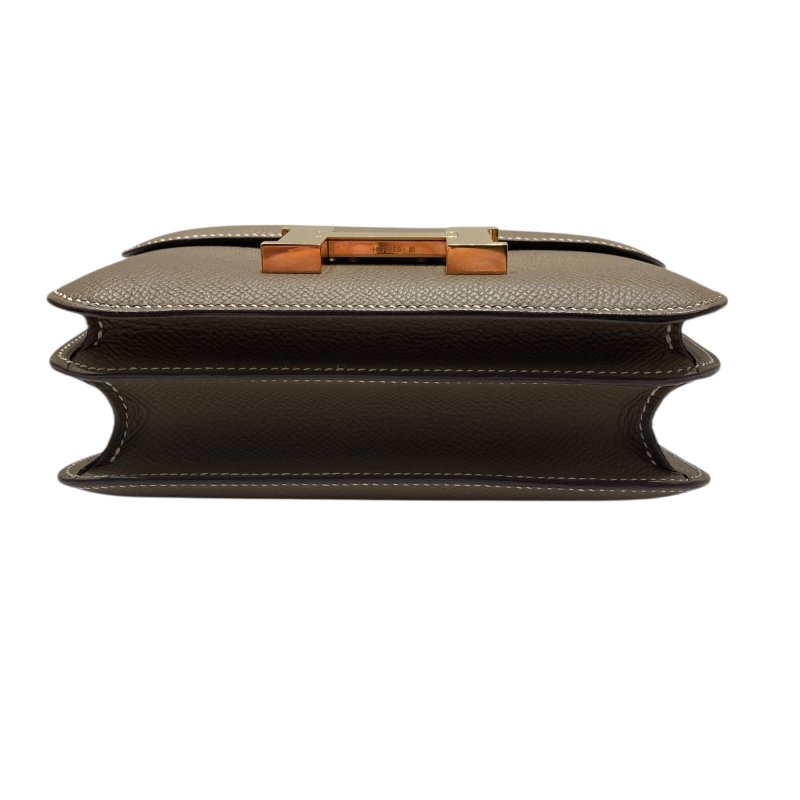 HERMES 愛馬仕 MINI CONSTANCE 大象灰 金扣-5
