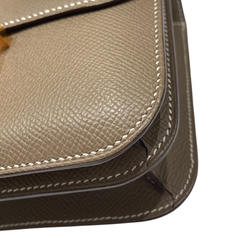 HERMES 愛馬仕 MINI CONSTANCE 大象灰 金扣-8