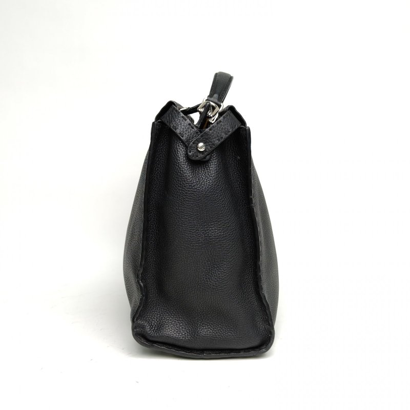 FENDI PEEKABOOPEEKABOO大號39黑色牛皮手提包肩背包-3