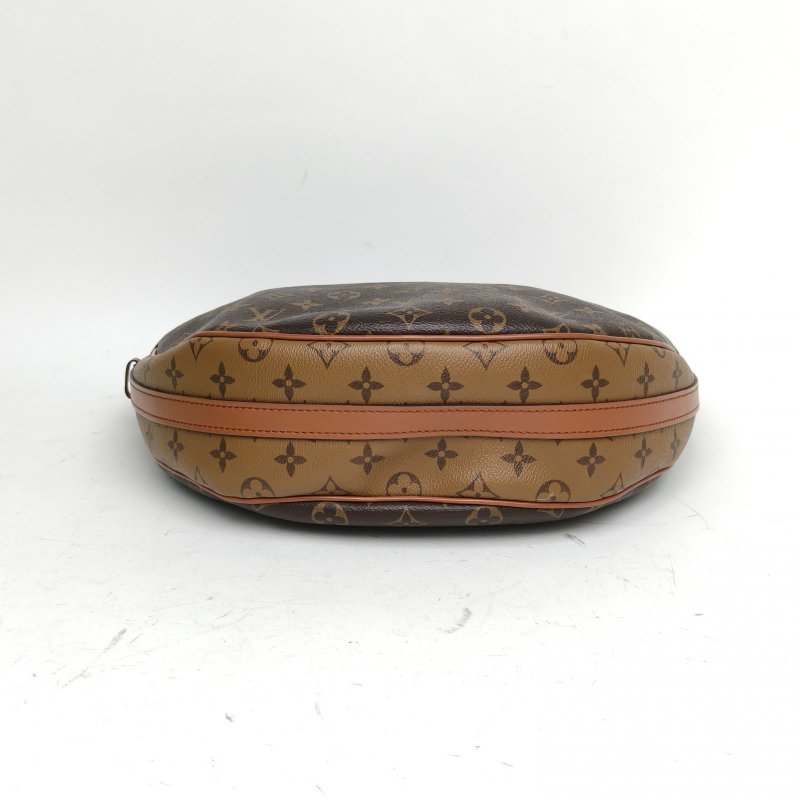 LOUIS VUITTON LoopHobo大豌豆月亮包老花PVC晶片肩背包-4