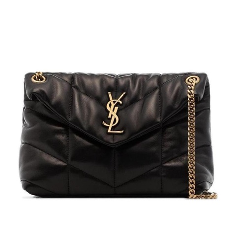 Saint Laurent 女士 PUFFER小號絎縫羊皮手袋包均碼碼小號、29cm*11cm*17cm