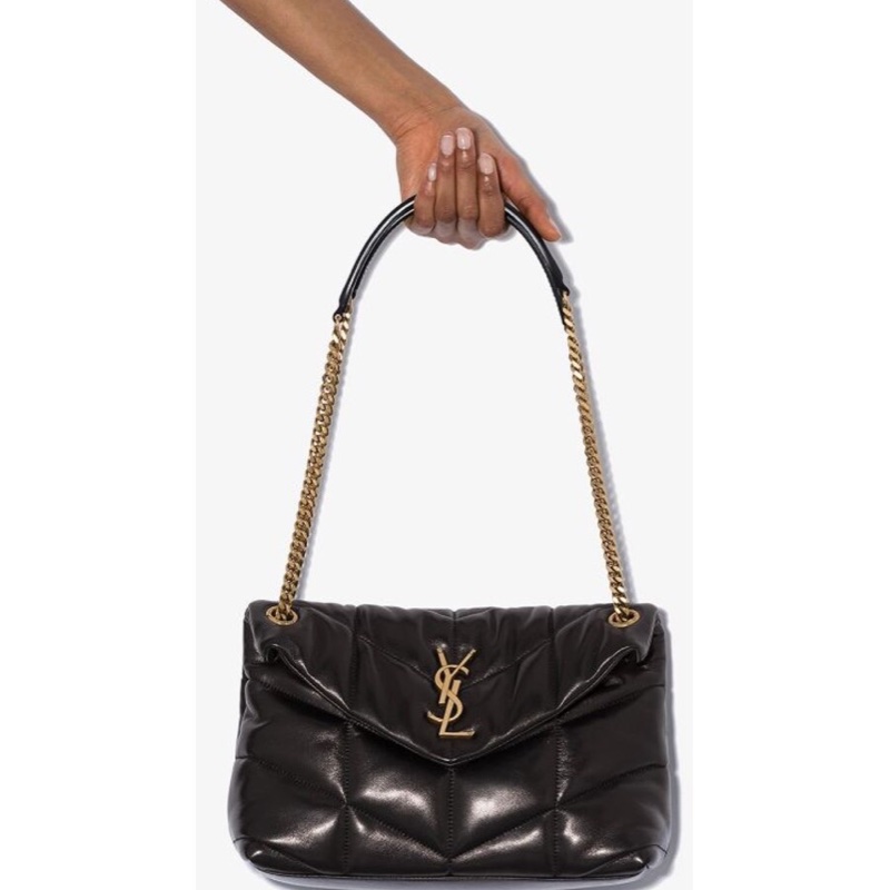 Saint Laurent 女士 PUFFER小號絎縫羊皮手袋包均碼碼小號、29cm*11cm*17cm-1