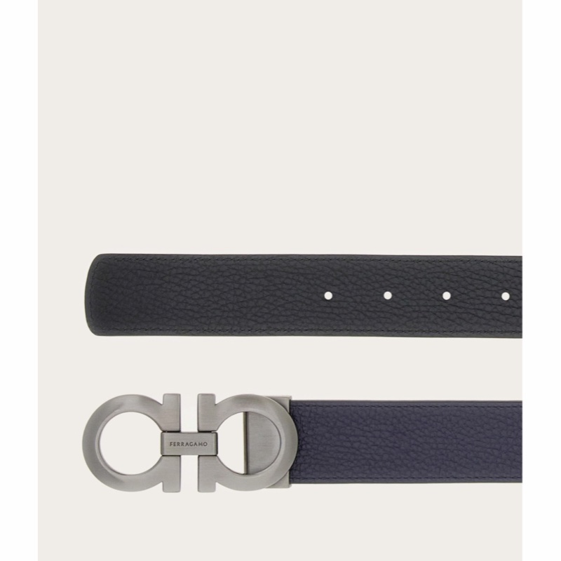 Salvatore Ferragamo 男士 雙面可調節腰帶85 90 95 100 105 110 115碼3.3cm-3