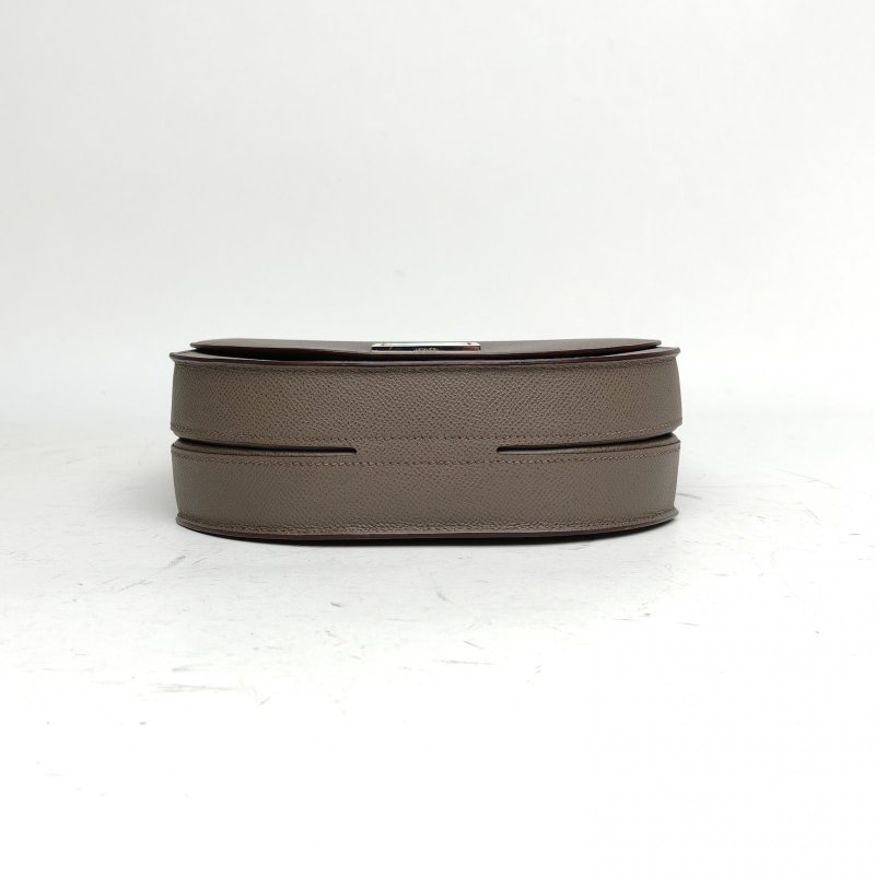 HERMES Mosaique馬賽克大號21錫器灰Epsom皮C刻銀扣肩背包-4