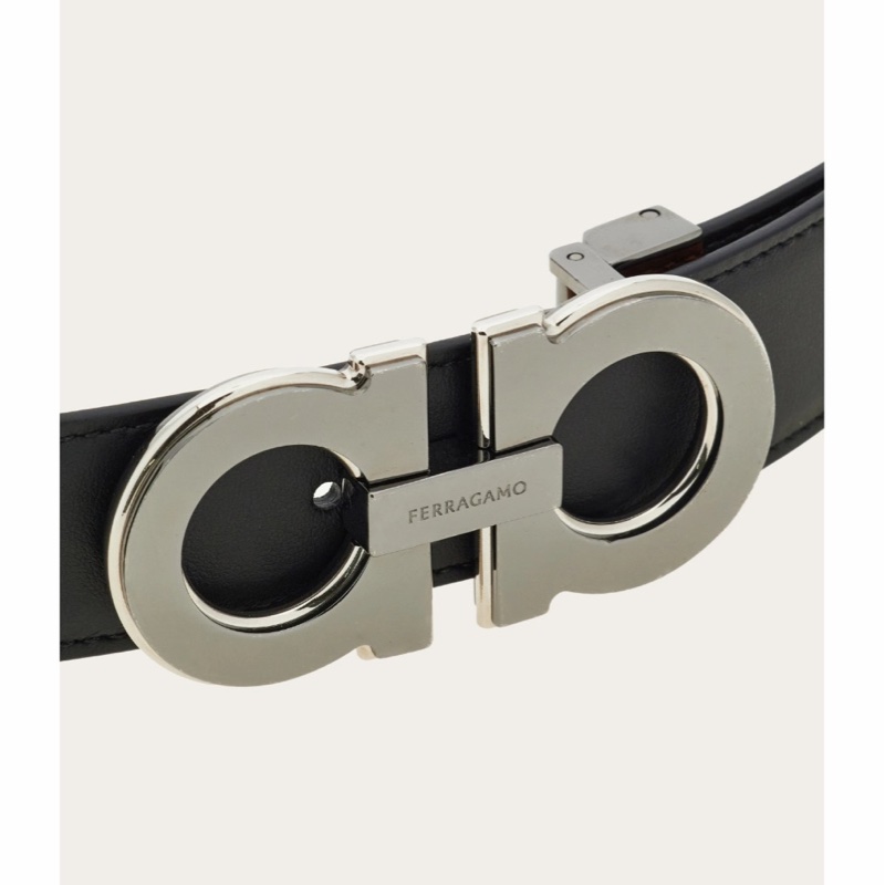 Salvatore Ferragamo 男士 可翻轉且可調節 Gancini 腰帶85 90 95 100 105 110 115碼3cm-3