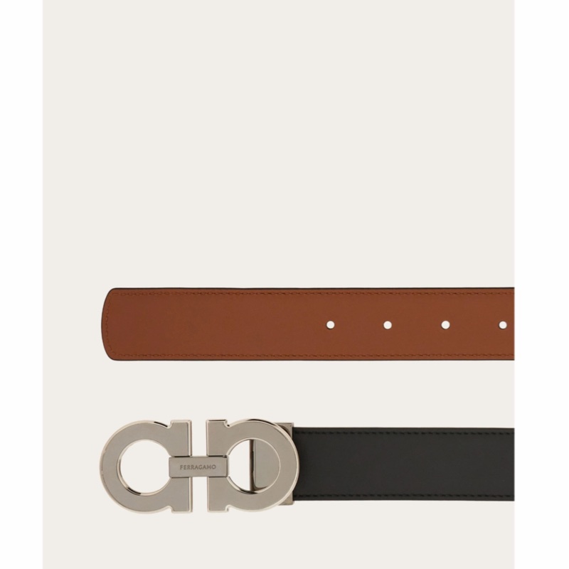 Salvatore Ferragamo 男士 可翻轉且可調節 Gancini 腰帶85 90 95 100 105 110 115碼3cm-4