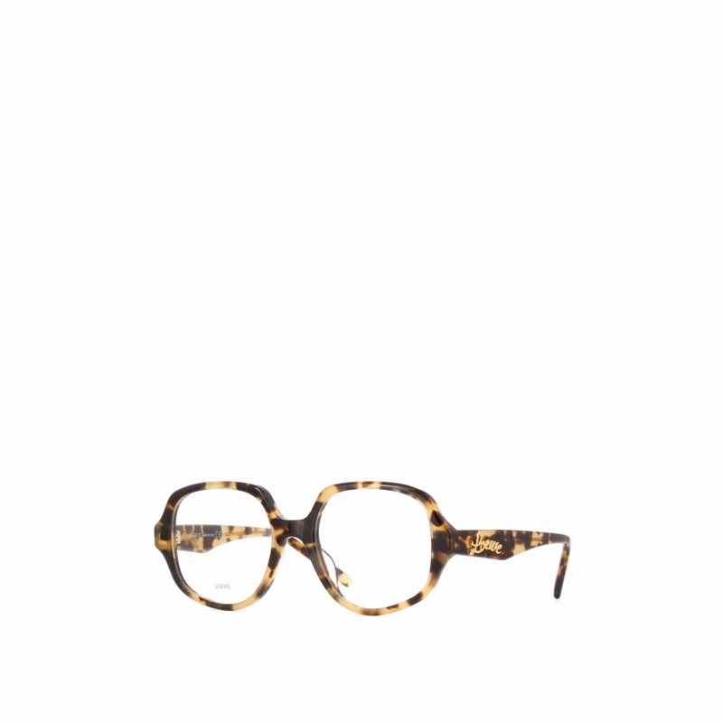 Loewe 女士 徽標平光鏡均碼碼橋寬: 1.8cm; 鏡腿長: 13.5cm; 鏡片直徑: 5.2cm-4