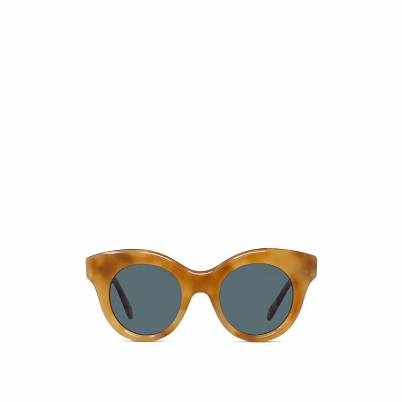 Loewe 女士 圓形鏡框太陽鏡均碼碼橋寬: 2.3cm; 鏡腿長: 14.5cm; 鏡片直徑: 4.9cm-2