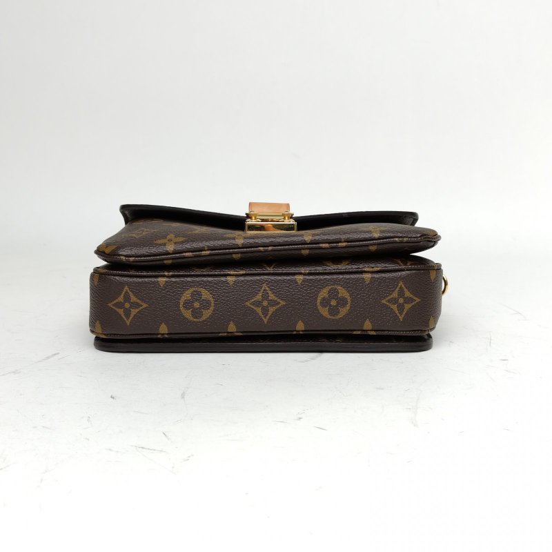 LOUIS VUITTON MetisPochetteEastWest橫版郵差包老花PVC金扣晶片肩背包-4