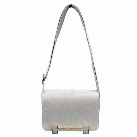 HERMES 愛馬仕 GETA20 皮革 蘑菇色 金釦