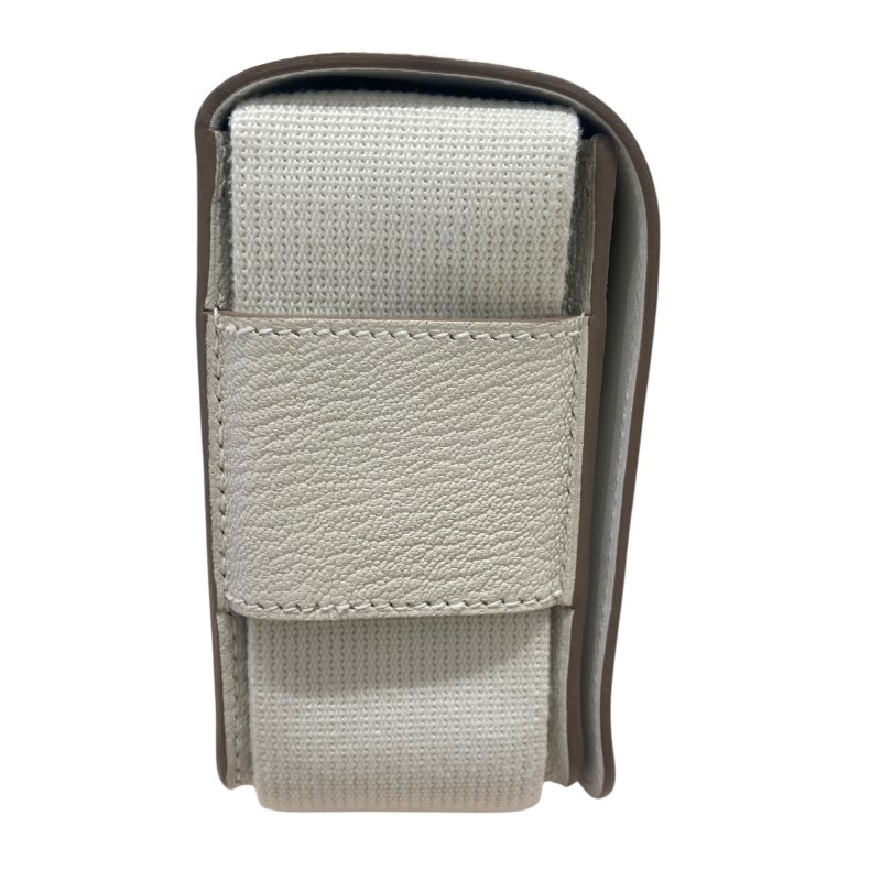 HERMES 愛馬仕 GETA20 皮革 蘑菇色 金釦-3