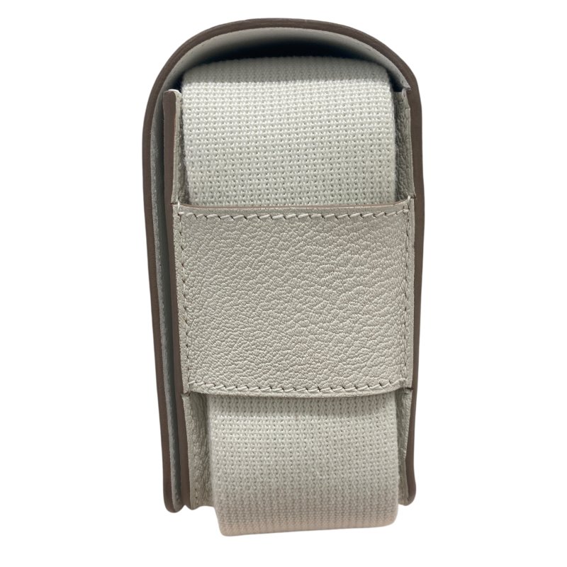 HERMES 愛馬仕 GETA20 皮革 蘑菇色 金釦-4