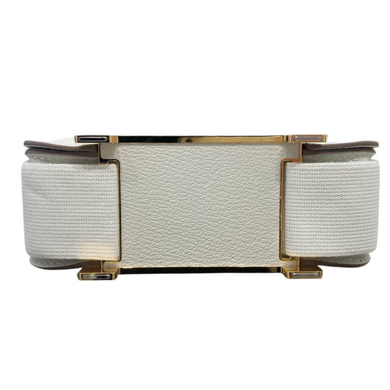 HERMES 愛馬仕 GETA20 皮革 蘑菇色 金釦-9