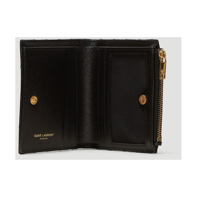 Saint Laurent 女士 CASSANDRE  MATELASSÉ粒面壓印雙折錢包均碼碼10.5cm*2.5cm*8.5cm-1