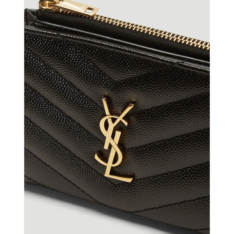 Saint Laurent 女士 CASSANDRE  MATELASSÉ粒面壓印雙折錢包均碼碼10.5cm*2.5cm*8.5cm-2