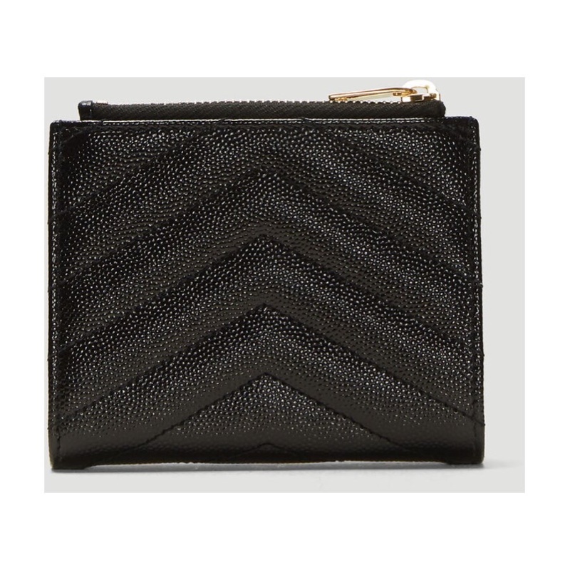 Saint Laurent 女士 CASSANDRE  MATELASSÉ粒面壓印雙折錢包均碼碼10.5cm*2.5cm*8.5cm-3