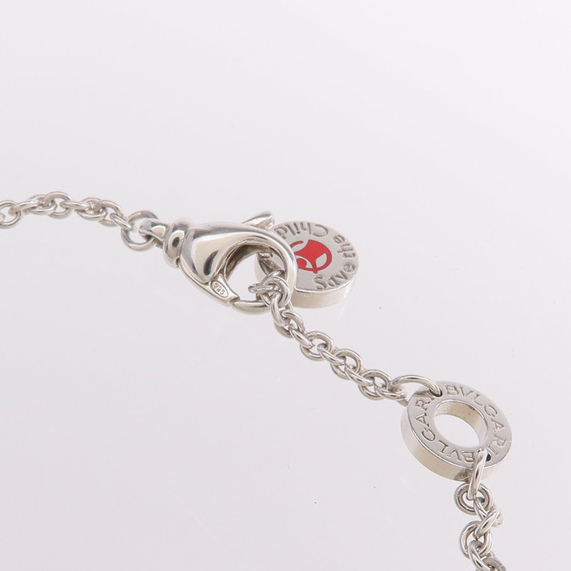 BVLGARI 925純銀/陶瓷Save The Children Bracelet手鏈-4